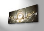 Wallity Reloj de Pared de Lienzo Decorativo 3P3040CS-46 Multicolor (3 Piezas)